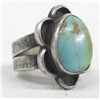 Image 1 : Vintage Navajo Silver Turquoise Ring