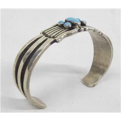 Navajo Sterling Turquoise Bracelet- R. Martinez