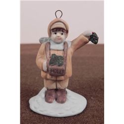 ORIG NAZI PORCELAIN FIGURE OF CHILD SELLING COOKIES-BOT