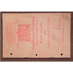 1942 BRITISH SMALL ARMS MORTAR (2 INCH) TRAINING PAMPHL