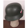 Image 3 : ORIGINAL M40 NAZI HELMET-ORIGINAL LINER & CHINSTRAP