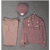 Image 1 : WWII US 3RD ARMY FULL UNIFORM WITH VISOR HAT--ORDNANCE