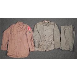 WWII US 2ND MARINE DIVISION WOOL SHIRT W/PATCH