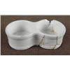 Image 2 : ORIGINAL NAZI LUFTWAFFE DINING HALL SALT PEPPER HOLDER