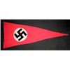 Image 1 : VERY RARE NAZI TRIANGULAR ELONGATED BANNER 30X76"-ORIG