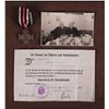 Image 1 : ORIGINAL GROUPING WWI COMBATANTS CROSS DOCUMENT HITLER