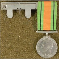 BRITISH WWII 1939-45 DEFIANCE MEDAL-KING GEORGE
