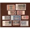 Image 1 : 10 ORIG IMPERIAL GERMAN CURRENCY NOTES W/1 MILLION MARK