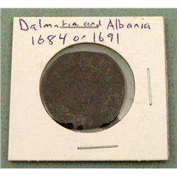 Coin From Dalmatia & Albania 1684 or 1691