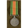 WWII BRITISH DEFIANCE MEDAL-KING GEORGE 1939-45-W/RIBB