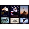 6 Patriotic Military Art Prints American Eagle Iwo Jima