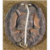 Image 2 : NAZI BLACK WOUND BADGE ORIGINAL