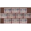 Image 1 : 10 GERMAN 20 REICHSMARKS BANK NOTES-EARLY 1900'S