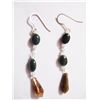 Image 1 : NATURAL 16.05 CTW BLACKONEX, SEMIPRECIOUS EARRING .925