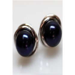 Natural 26.34 ctw Pearl Earring .925 Sterling