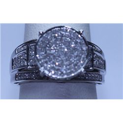 30.85 CTW DIAMOND RING 14K WHITE GOLD