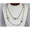 Image 1 : PEARL SILVER LONG  NECKLACE