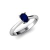 Genuine 0.60 ctw Sapphire Ring 14k W/Y Gold