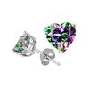 Image 1 : Genuine 2.10 ctw Heart Shape Mystic Topaz Earring 14kt
