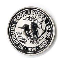 Australian Kookaburra 1 oz. Silver 1994