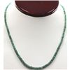 Image 1 : Natural Emerald Necklace 40.89ctw with brass clasp
