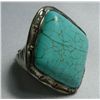 Image 1 : 82.00CTW BLUE TURQUOISE ELECTROPLATED RING SIZE 9.5