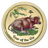 Image 1 : 2009 1/2 oz Gold Lunar Year of the Ox (Series 2) (Color