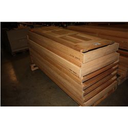 STACK OF MISC TIMBERFRAME CEDAR DOORS - VARIOUS SIZES