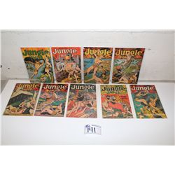 JUNGLE COMICS LARGE GOLDEN AGE RUN #55, 67, 72-73, 86, 90,94, 112 & 157 (1944-53)