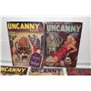 Image 2 : UNCANNY TALES CANADIAN PULP RUN (1941-43)  AWESOME PAINTED COVERS & SENSATIONAL CONTENT.  6 ISSUES I