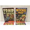 Image 2 : 4 PRECODE HORROR CLASSICS. (1952-53) TOMB OF TERROR #6, WITCHES TALES #7, WEB OF MYSTERY #17 &