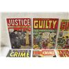 Image 2 : 6 PRECODE CRIME CLASSICS (1949-52) JUSTICE #10, JUSTICE TRAPS THE GUILTY #10 & 21, THRILLING CRIME