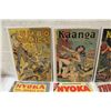Image 2 : 8 JUNGLE COMICS MIXED PRECODE LOT (1940'S-50'S) INCLUDES JUNGLE COMICS #106 & THRILLING COMICS #61,