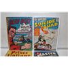 Image 2 : 4 GOLDEN/ SILVER AGE HERO LOT (1940'S-50'S) BLUE BOLT #8, BRAVE & THE BOLD #26 - 2ND APP. SUICIDE
