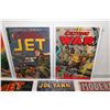 Image 3 : 9 MISCELLANEOUS GOLDEN AGE PRECODE WAR LOT. (1940'S-50'S) INCLUDES CAPTAIN JET #2 & 5, MODERN COMICS