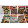 Image 2 : 10 MISCELLANEOUS GOLDEN AGE PRECODE WAR LOT. (1940'S-50'S) INCLUDES PIONEER COMICS #5, TRUE AVIATION