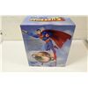 Image 2 : SUPERMAN DELUXE STATUE, HAND-PAINTED PORCELAIN STATUE, 14" TALL. INCLUDES MOTORIZED ROTATING BASE,