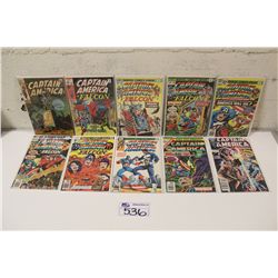 CAPTAIN AMERICA #113-241 + ANNUALS #3 & 8 (1969-80) BRONZE RUN OF 10 DIFFERENT ISSUES TOTAL.