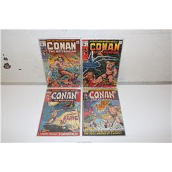 CONAN THE BARBARIAN #1, 4, 14 &15 (1970-71) #1 - 1ST APP. CONAN IN COMICS IS A HIGH MID GRADE, NICE