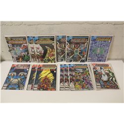 CRISIS ON INFINITE EARTHS (1985) MULTIPLE COPIES LOT OF #1-12 MINUS # 4 & 7. MIXED GRADES WITH MANY