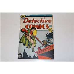 DETECTIVE COMICS #40 (1940) ORIGIN & 1ST APP. CLAYFACE + 1ST JOKER COVER. SOLID MID TO HIGHER MID