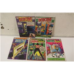 DETECTIVE COMICS #334-364 (1964-67) SILVER AGE RUN OF 5 DIFFERENT ISSUES. INCLUDES #341 - JOKER