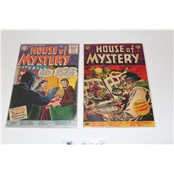 HOUSE OF MYSTERY #23 & 51 (1954-56) 2 GOLDEN AGE DC HORROR CLASSICS. LOW TO LOWER MID GRADE, COVERS