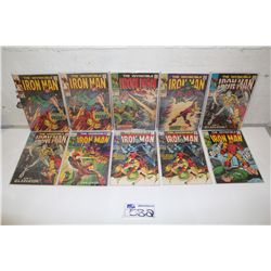 IRON MAN #3-17 (1968-69) SILVER AGE RUN OF 10 ISSUES, INCLUDES 3 DUPLICATES. SOLID MID GRADE