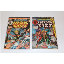 MARVEL PREMIERE #15 & 16 (1974) 2 KEY ISSUES - #15 - ORIGIN & 1ST APP. IRON FIST #16 - ORIGIN