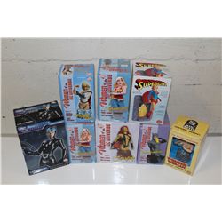 LOT OF 8 FEMALE DC SUPER HERO LIMITED EDITION STATUES AND BUSTS INCLUDING: SUPERGIRL, WONDER X2,