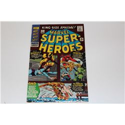 MARVEL SUPER-HEROES #1 (1966) MARVEL'S 1ST ONE-SHOT. HIGHER MID GRADE COPY, GLOSSY & TIGHT WITH
