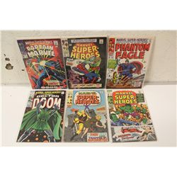 MARVEL SUPER-HEROES #13-27 (1968-70) SILVER AGE RUN OF 6 DIFFERENT ISSUES. INCLUDES #13 - 2ND APP.
