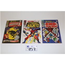 X-MEN #42, 43 & 46 (1968) SOLID MID GRADE AVERAGE, GLOSSY, TIGHT & SUPPLE. NICE COPIES!