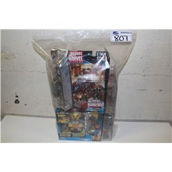 LOT OF ASSORTED MARVEL COLLECTOR ACTION FIGRUES, NEW IN BOX INCLUDES, MARVEL LEGENDS, X-MEN FORCE,